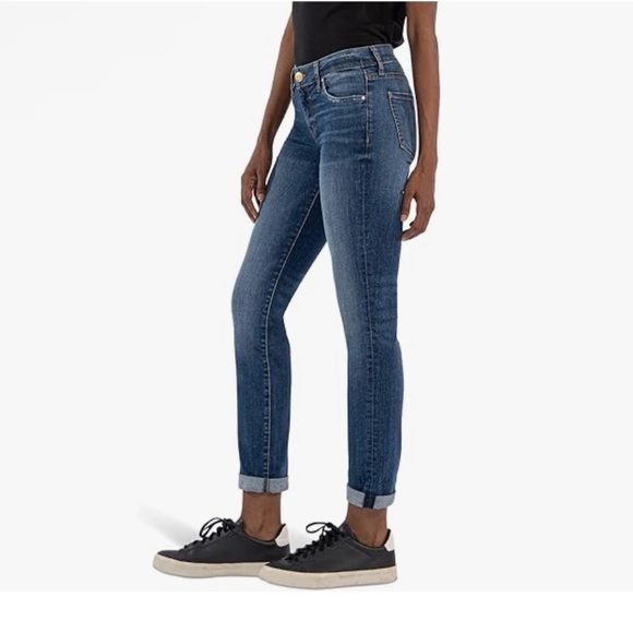 KUT from the Kloth Women's Catherine Boyfriend Jeans Denim Sz 2 NWT - Picture 12 of 12